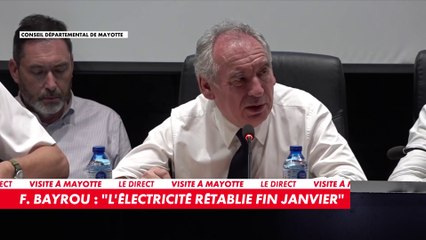 François Bayrou expose son plan pour Mayotte, et évoque la production d'eau potable