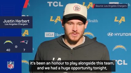 'An honour to play alongside this team' - Herbert reflects on reaching NFL playoffs