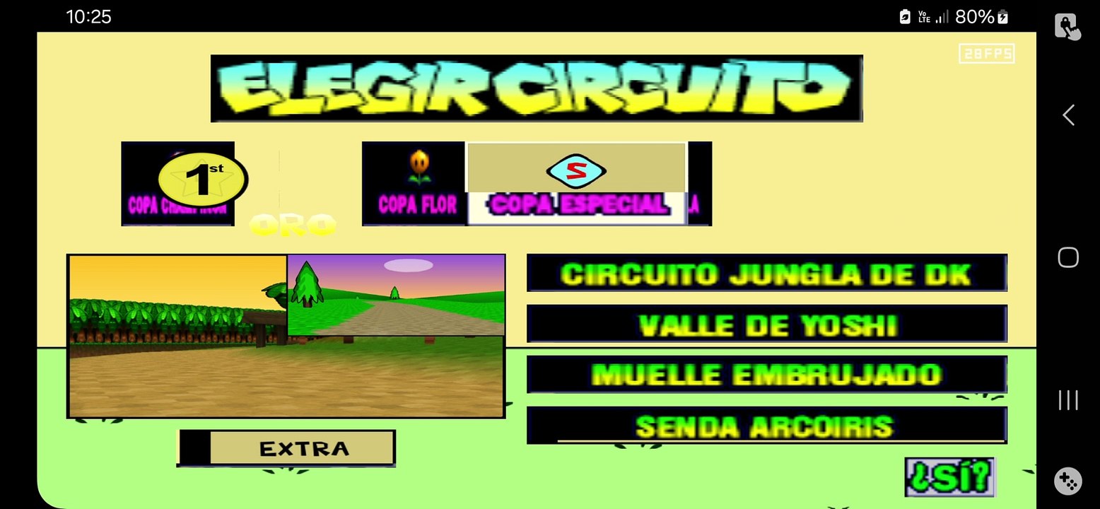 (MARIO KART 64) EN ESPAÑOL. RETEXTURÍZADO. (SNES) COPA ESPECIAL 150CC. ESPEJO.