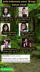 6 Artis Santai Belum Menikah, Usia Sudah Diatas 30 Tahun #beritaterkini