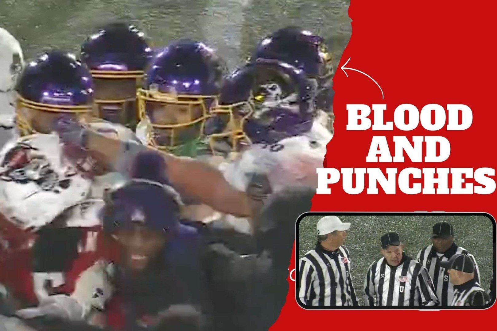 Mayhem at North Carolina State vs. East Carolina that ends with a ref ...