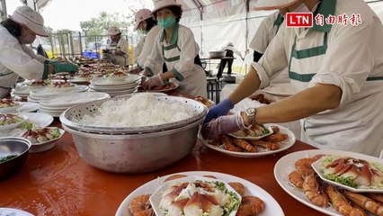 台南400宴澎派上菜  4大總舖師共同操刀488桌