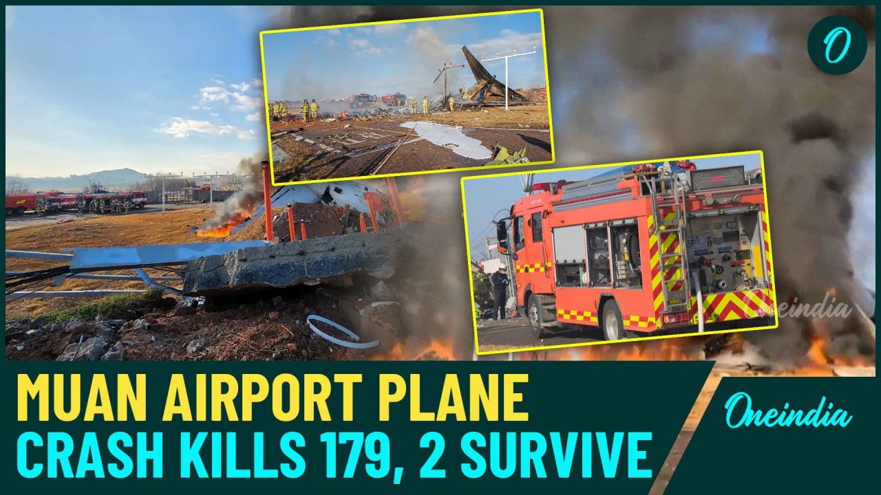 Breaking News: 179 feared dead in horrific plane crash at South Korea’s Muan Airport, two survive!