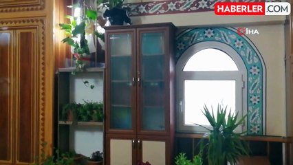 Tokatlı İmam Cami İçini Çiçek Bahçesine Dönüştürdü