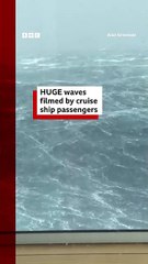 Huge waves filmed on cruise ship in storm in Bay of Bisacy Shorts CruiseShip BBCNews_720pFH