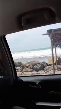 Conduire en bord de mer c'est risqué