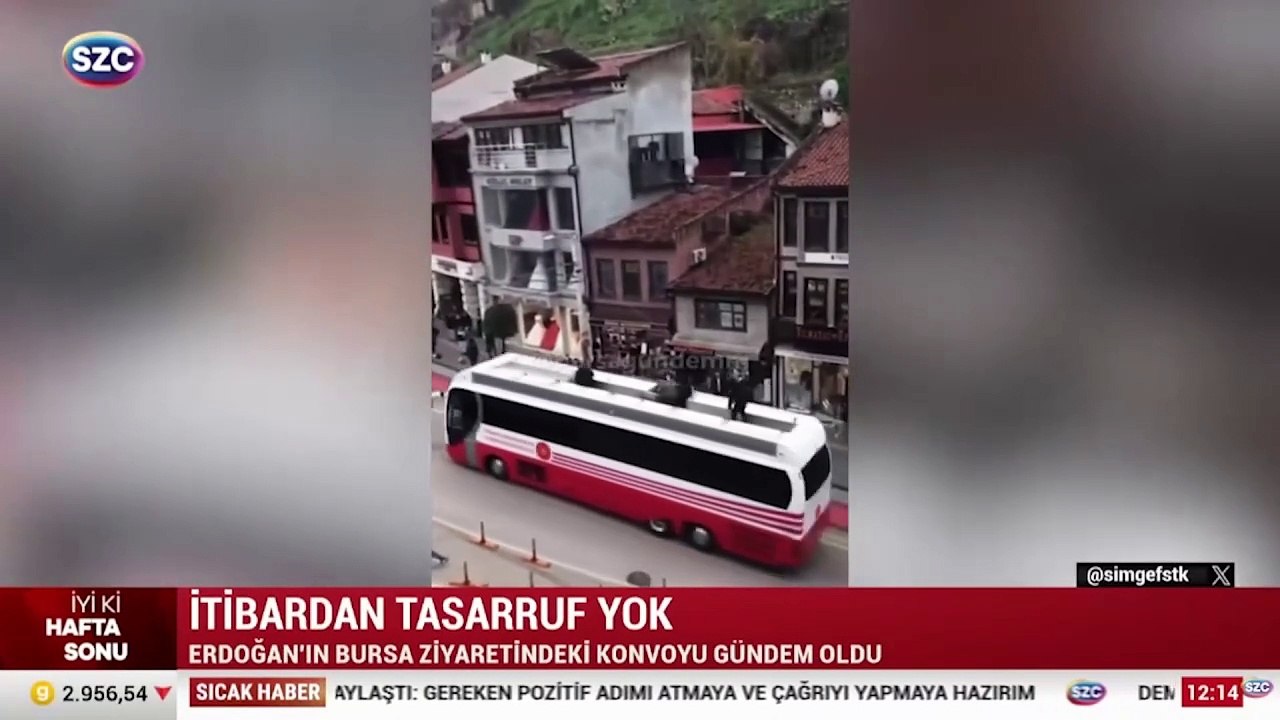 Erdoğan'ın, Bursa ziyaretindeki konvoyu gündem oldu