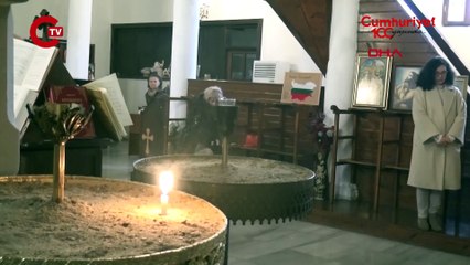 Edirne'de Bulgar Kilisesi'nde Noel ayini