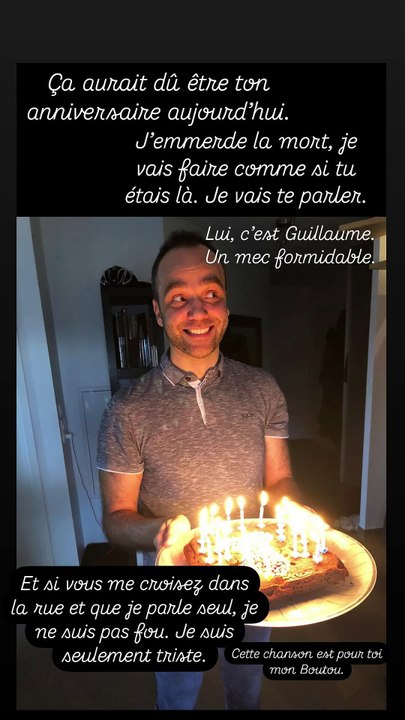 Maxime Chattam rend hommage à son ami Guillaume, décédé en octobre dernier, le jour de son 52e anniversaire le 28 décembre 2024.