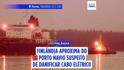 Finlândia transfere navio suspeito de danificar o cabo Estlink-2 para o porto de Porvoo