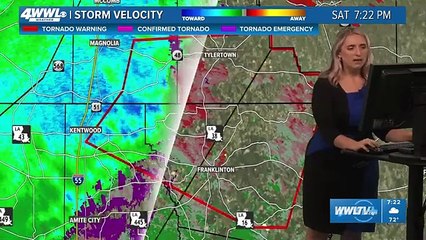 Tornado Warning/Watch issued across Southeast Louisiana