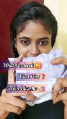 #shorts What I Ordered  What I Got 🛍️ From Meesho 🙀 Designer Microplated Necklace✨#tamil #beauty