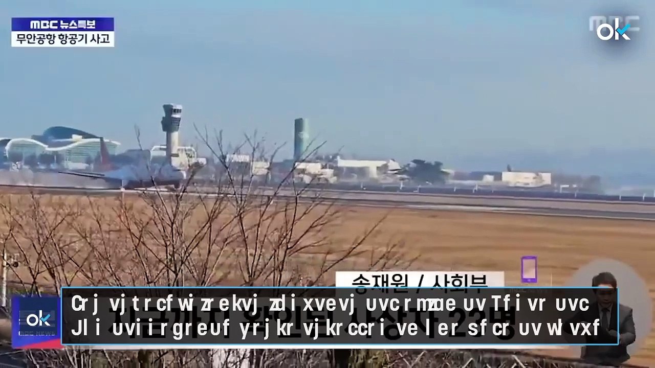 Las escalofriantes imágenes del avión de Corea del Sur derrapando hasta estallar en una bola de fuego