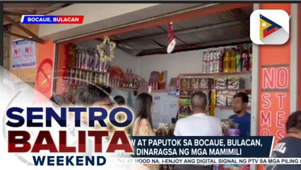 Mga mamimili ng pailaw at paputok, dagsa sa Bocaue, Bulacan