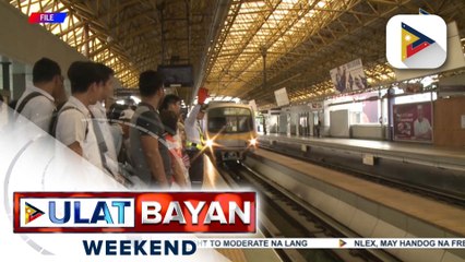 Train schedule ng MRT-3 at LRT-2, may maliit na pagbabago sa bisperas ng Bagong Taon at sa unang araw ng Enero