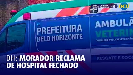 Morador lamenta hospital em BH fechado durante o recesso do fim de ano