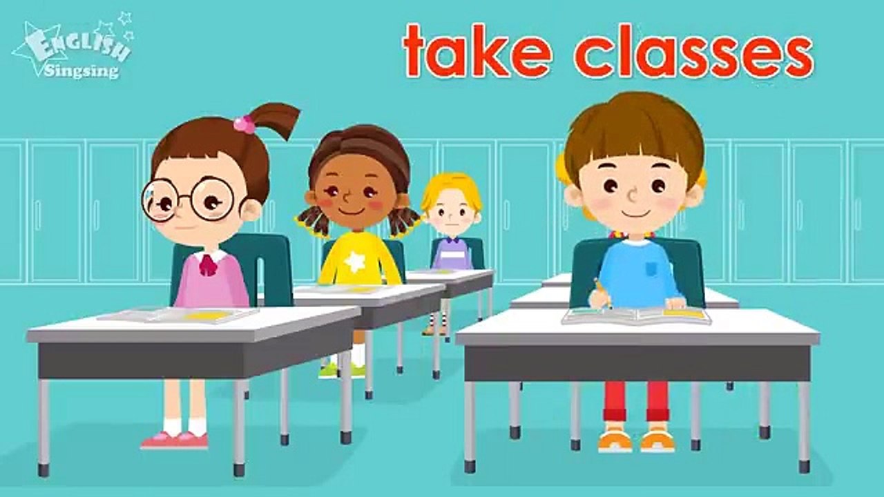 Kids vocabulary My Day Daily Routine Learn English for kids English educational videoSD