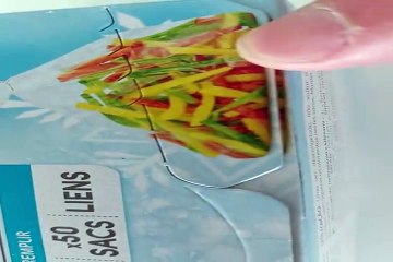 AUCHAN Sac de congélation 3l avec liens 50 sacs