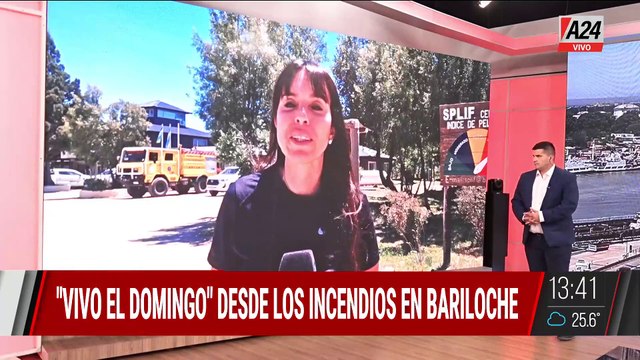 Incendios en Bariloche: Brigadistas luchan contra el fuego en Lago Manzano