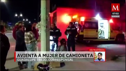 Tras discusión con su pareja, mujer es arrojada de una camioneta en Mineral de la Reforma, Hidalgo