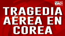 Tragedia área en Corea: se estrelló un avión con 176 pasajeros y murieron todos