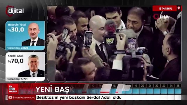 Beşiktaş'ın yeni başkanı Serdal Adalı oldu
