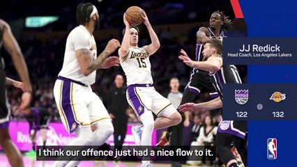 Redick praises 'execution' of Lakers' passing game