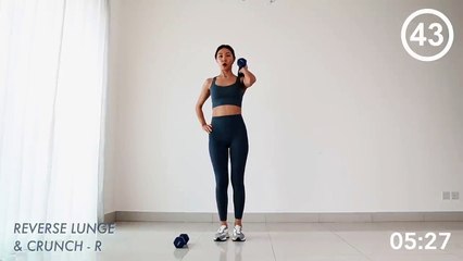 15 Min FULL BODY DUMBBELL WORKOUT for beginner Strength Cardio