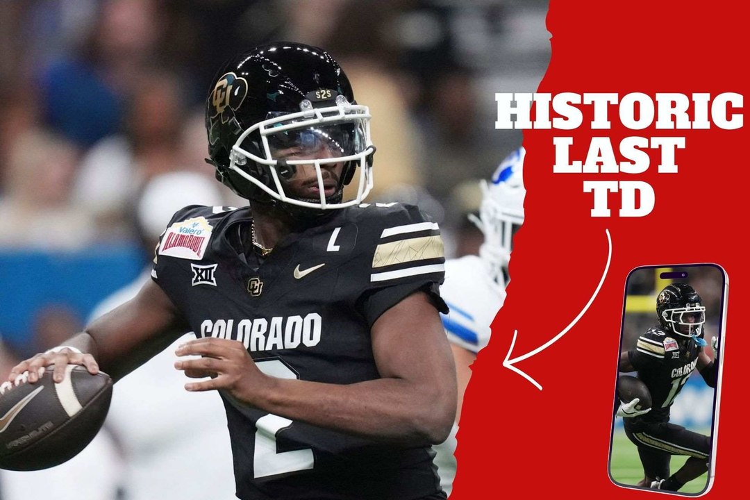 Shedeur Sanders and Travis Hunter's final and electric touchdown as Colorado Buffaloes despite the loss to BYU