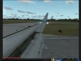 Landing fsx boeing 737-800 at brussels