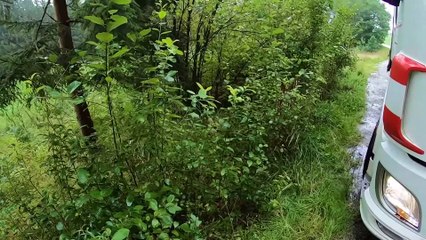 truck driver POV Truck Driving Under Heavy Rain ! A Trucker's  Perspective 🏔️