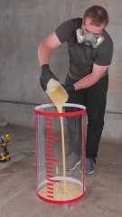 He made a cozy foam shelter for abandoned cats 😻