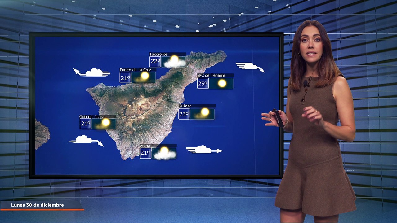 La previsión del tiempo en Canarias para el 30 de diciembre de 2024, en Atlántico Televisión.