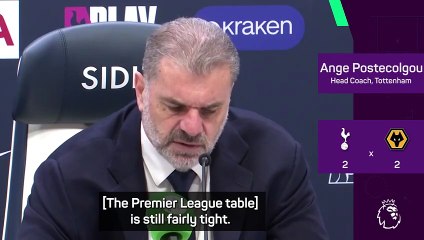 Postecoglou believes Tottenham can still make Europe despite more dropped points