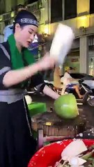 Hainan coconut eggs! Extraordinary skills!😲