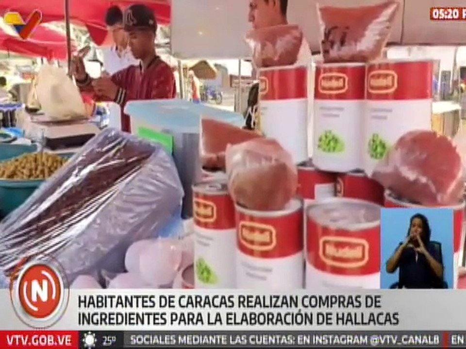Caracas | Ciudadanos realizan compras navideñas para realizar la cena  del 31