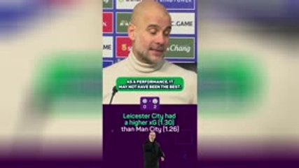 'Leicester were better' - Guardiola