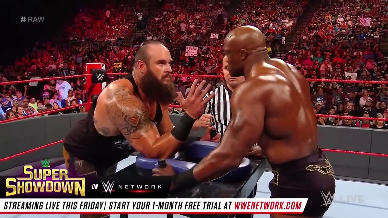 Braun Strowman vs. Bobby Lashley – Arm Wrestling Match_ Raw, June 3, 2019