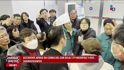 Accidente aéreo deja 179 muertos en Corea del Sur