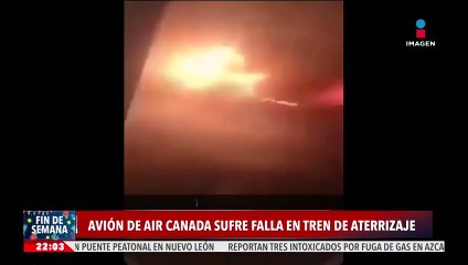 VIDEO: Avión de Air Canada sufre incidente al aterrizar