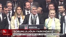 Beşiktaş Kulübünün yeni başkanı Serdal Adalı, kongre üyelerine teşekkür etti