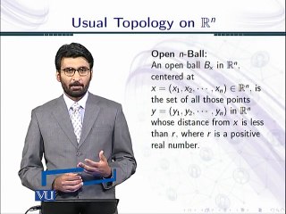 Lecture 18  	Usual topology on R^n in Urdu