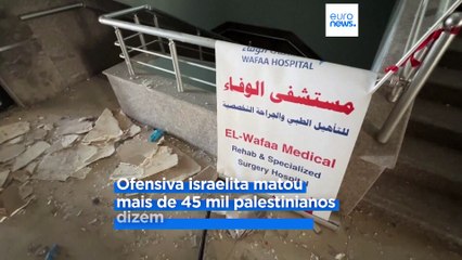 Ataque aéreo israelita contra o hospital Wafa em Gaza mata sete pessoas