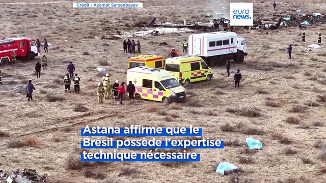 Crash de l'avion d'Azerbaïdjan Airlines : le Kazakhstan va envoyer les boîtes noires au Brésil
