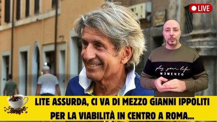 Lite assurda, ci va di mezzo Gianni Ippoliti per la viabilità in Centro a Roma...