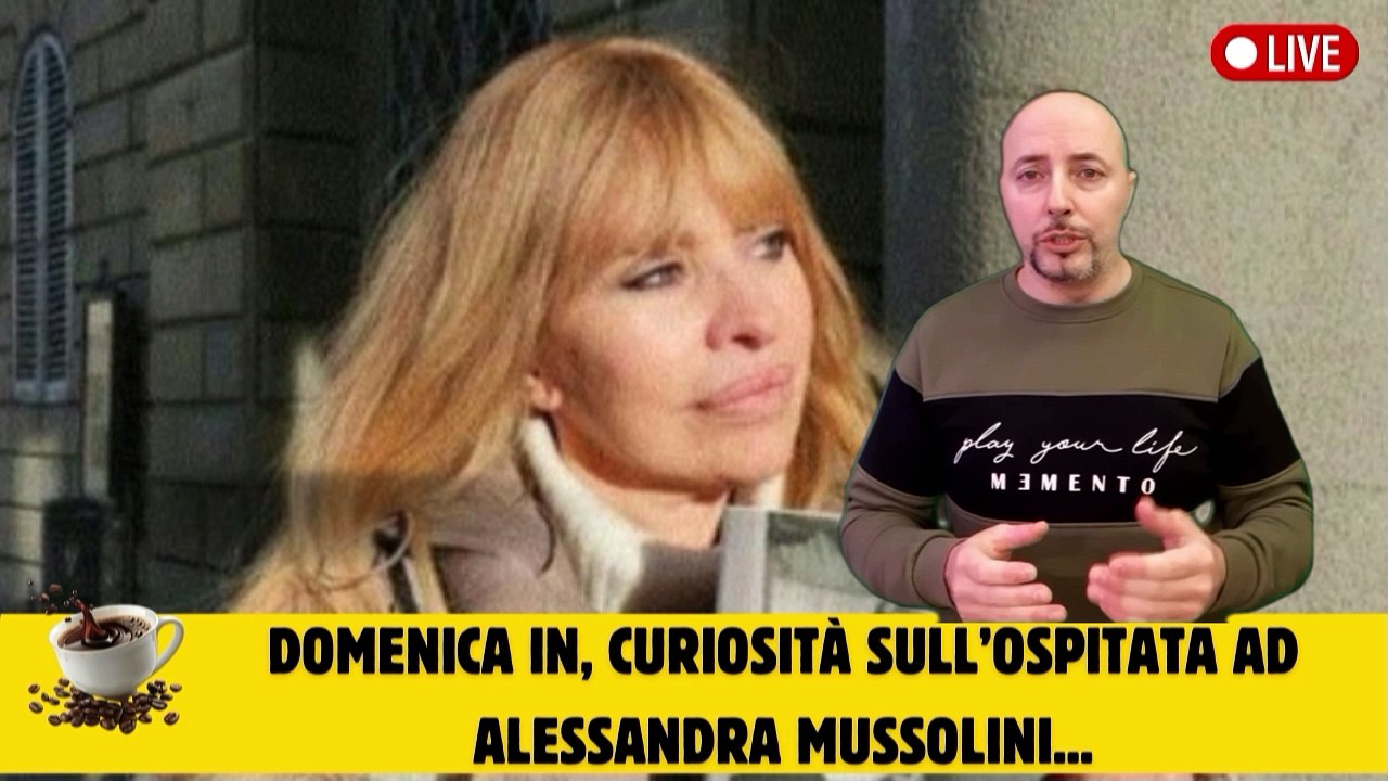 Domenica In, curiosità sull’ospitata ad Alessandra Mussolini...