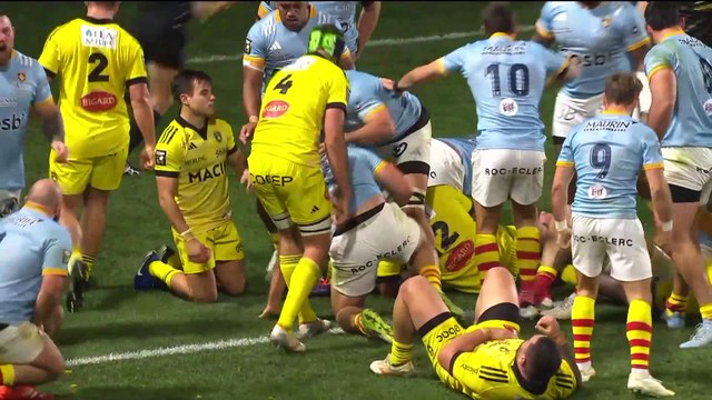 TOP 14 - Essai de Ignacio RUIZ (USAP) - USA Perpignan - Stade Rochelais