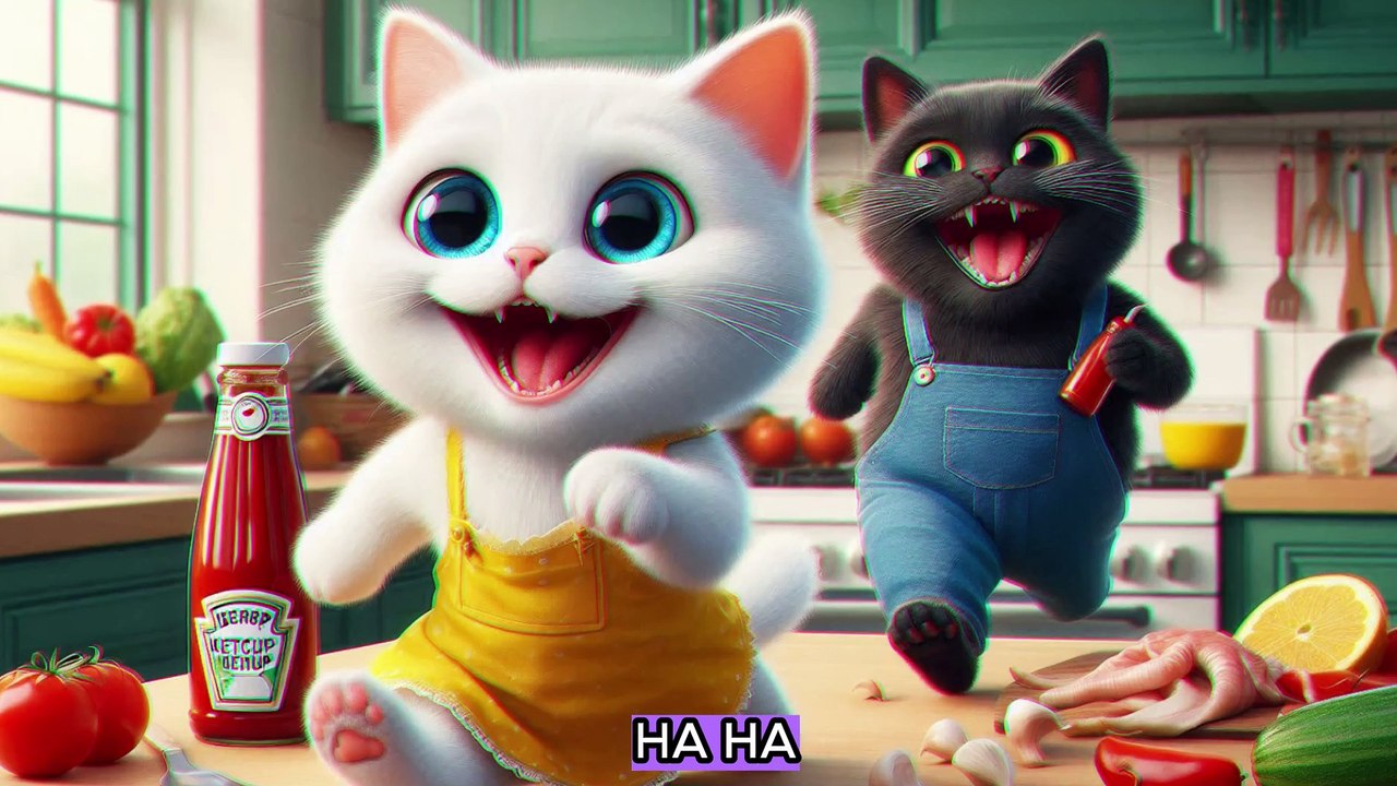 "Naughty Kitten😹 Sends Pregnant Cat to the Hospital🏥#cat #catlover #catvideos #cutecat #aicat #funny