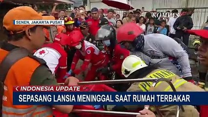 Evakuasi Sepasang Lansia Terjebak dalam Kebakaran Rumah di Jakarta Pusat