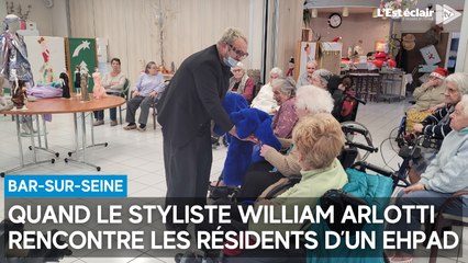 Quand le styliste William Arlotti rencontre les résidents d’un Ehpad